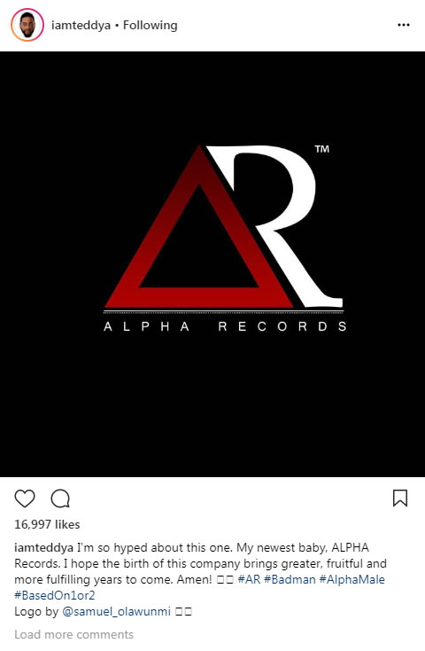 Teddy A Launches His Own Record Label, Alpha Records