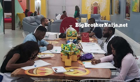 Big Brother Naija 2019 Portrait Paintings Task Day 22