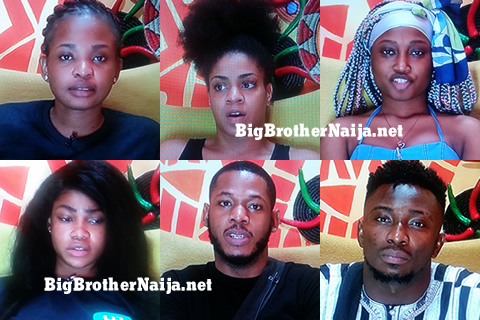 Big Brother Naija 2019 Week 9 Nominated Housemates, Frodd, Esther, Venita, Sir Dee, Tacha and Cindy