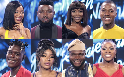 Nigerian Idol Season 7 Top 8 Contestants.